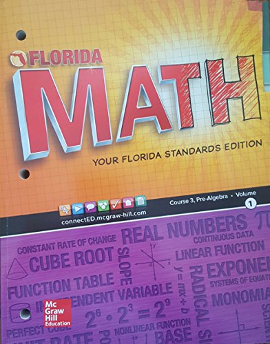 Math: your Florida standards edition, [course 3, pre-algebra] - 9780021438617